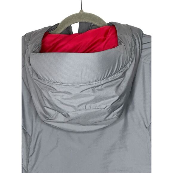 Patagonia Womens Micro Puff Hooded Jacket Medium Primaloft Nickel Gray Pockets - Picture 8 of 16
